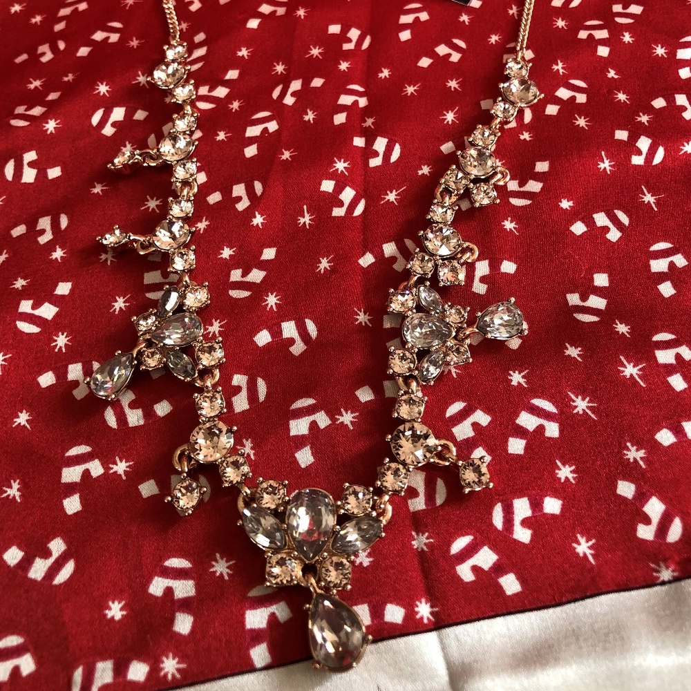 Givenchy Rhinestone Rose Gold tone Necklace - Picture 4 of 5